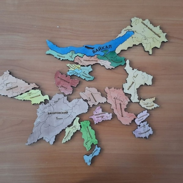 Создание карты Бурятии на 3D принтере.